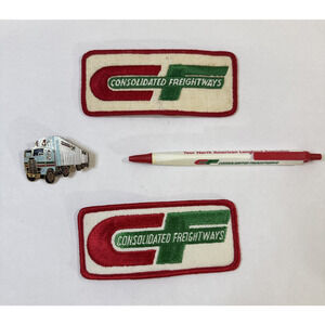 Consolidated Freightways Memorabilia - Patches - Pin - Pen